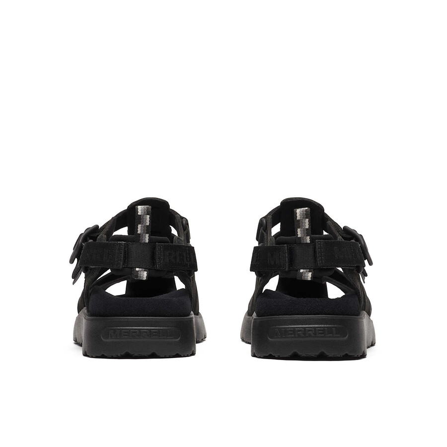 dames - fleur fisherman - zwarte sandalen