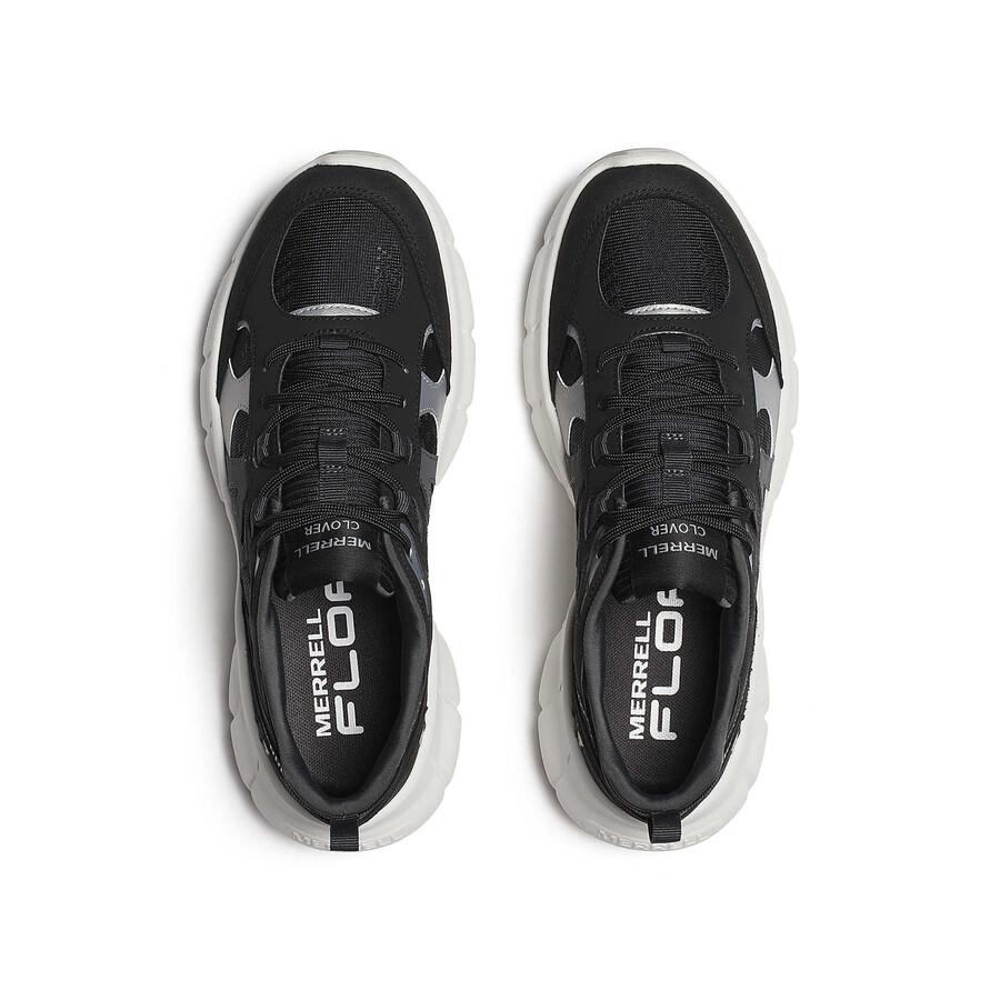 dames - clover tech sneaker - laag model zwartwit