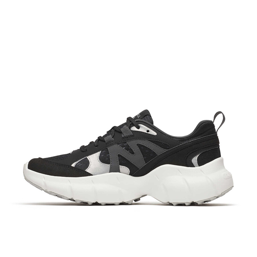 dames - clover tech sneaker - laag model zwartwit
