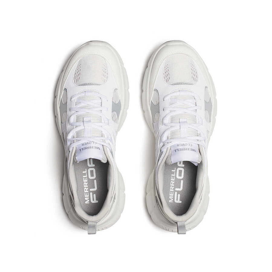 dames - clover tech sneaker - laag wit