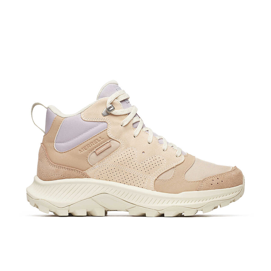 tempo sol mid waterdichte wandelschoenen voor dames in de kleur hazelnoot