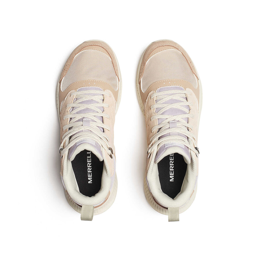 tempo sol mid waterdichte wandelschoenen voor dames in de kleur hazelnoot