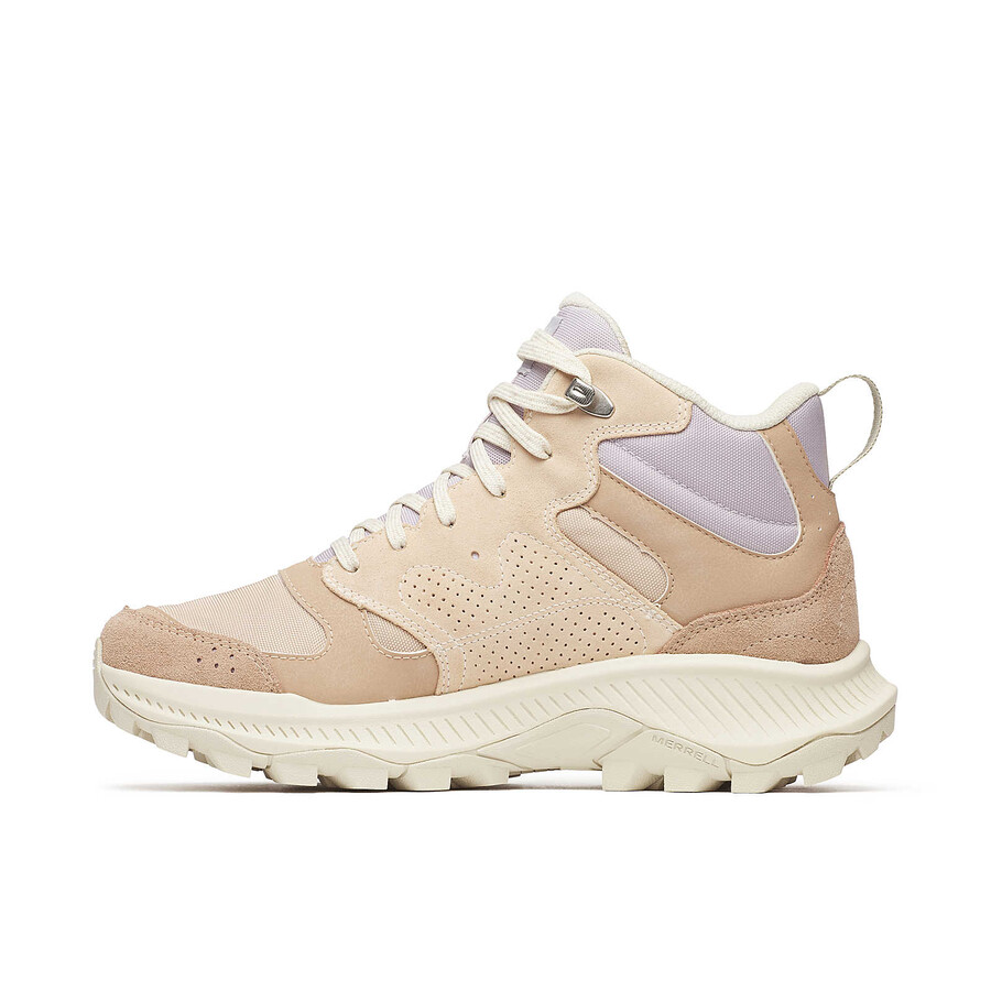 tempo sol mid waterdichte wandelschoenen voor dames in de kleur hazelnoot