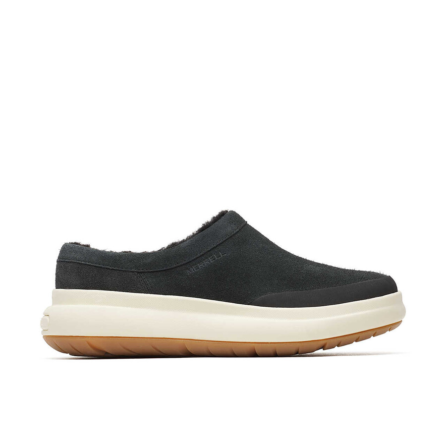 dames marquette thermo mule winter casual slip-ons zwart