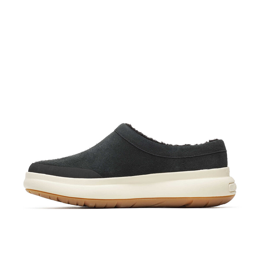 dames marquette thermo mule winter casual slip-ons zwart