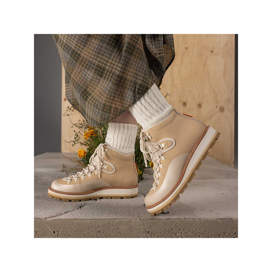 dames sugarloaf mid lace waterdichte casual laarzen latte