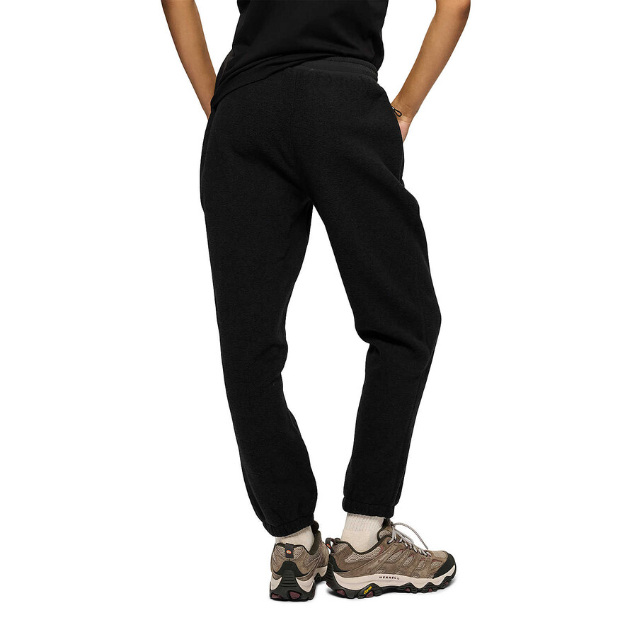 dames - jungle fleece joggingbroek - zwart