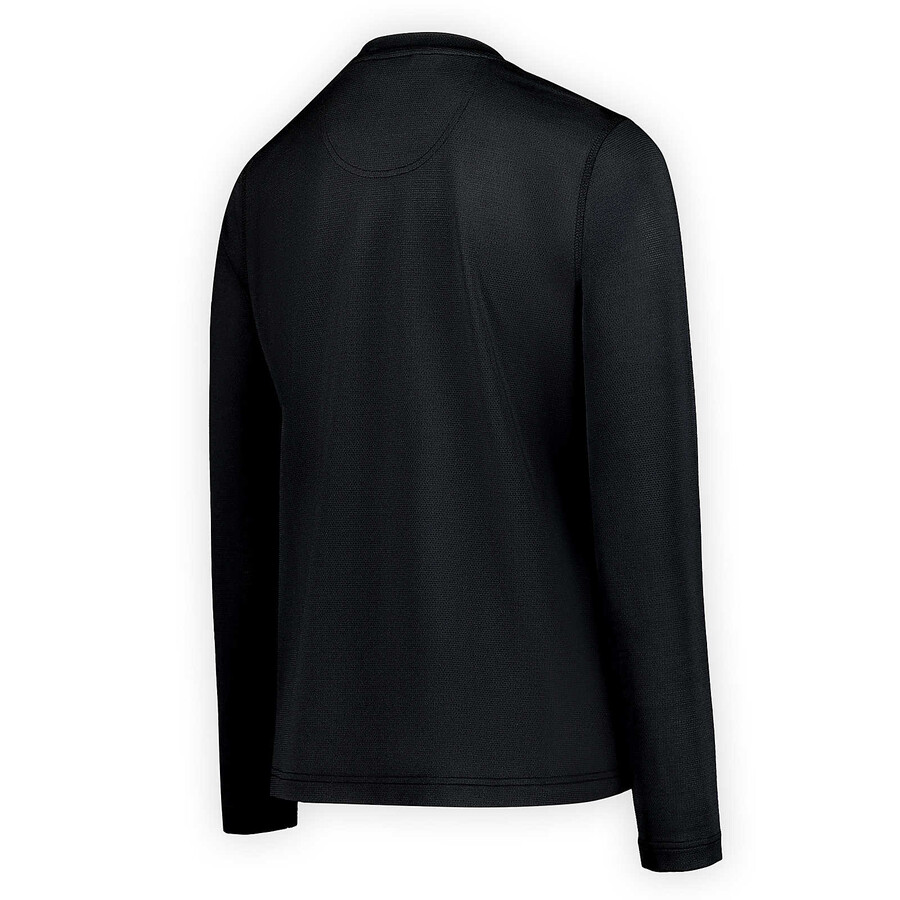 dames - sportief t-shirt met lange mouwen - zwarte lange mouwen