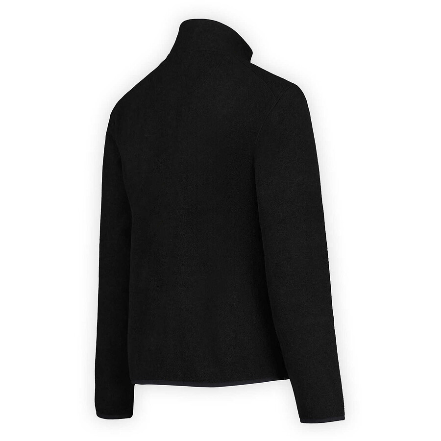 dames - jungle fleece met volledige ritssluiting geen capuchon zwart