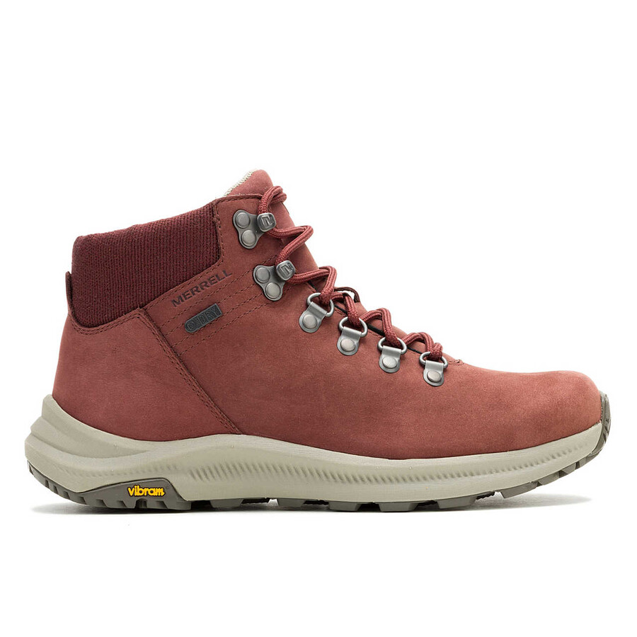 dames ontario mid waterdichte wandelschoenen raisin