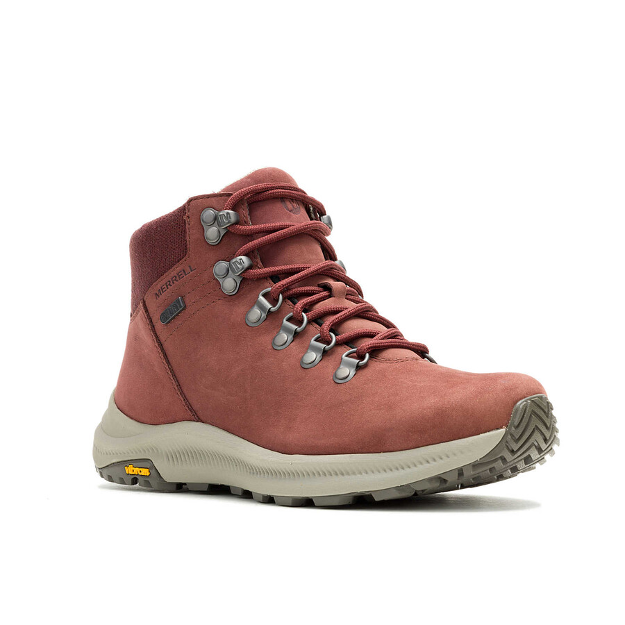 dames ontario mid waterdichte wandelschoenen raisin